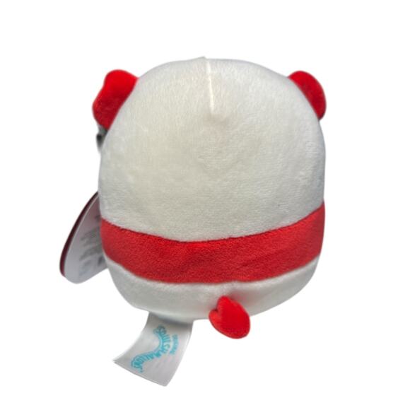 Squishmallows Penelope The Valentine Red Panda Bear 5” Plush Toy NWT 2022 - Picture 3 of 7